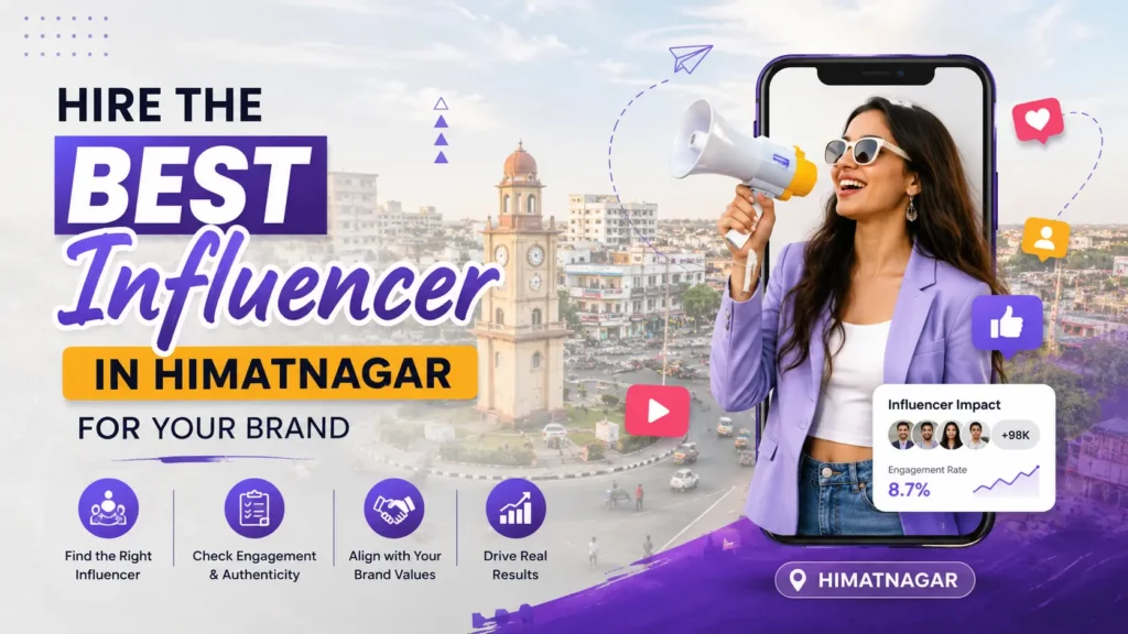 Hire the best influencer in Himatnagar for Instagram marketing, brand promotion, and local business growth.
