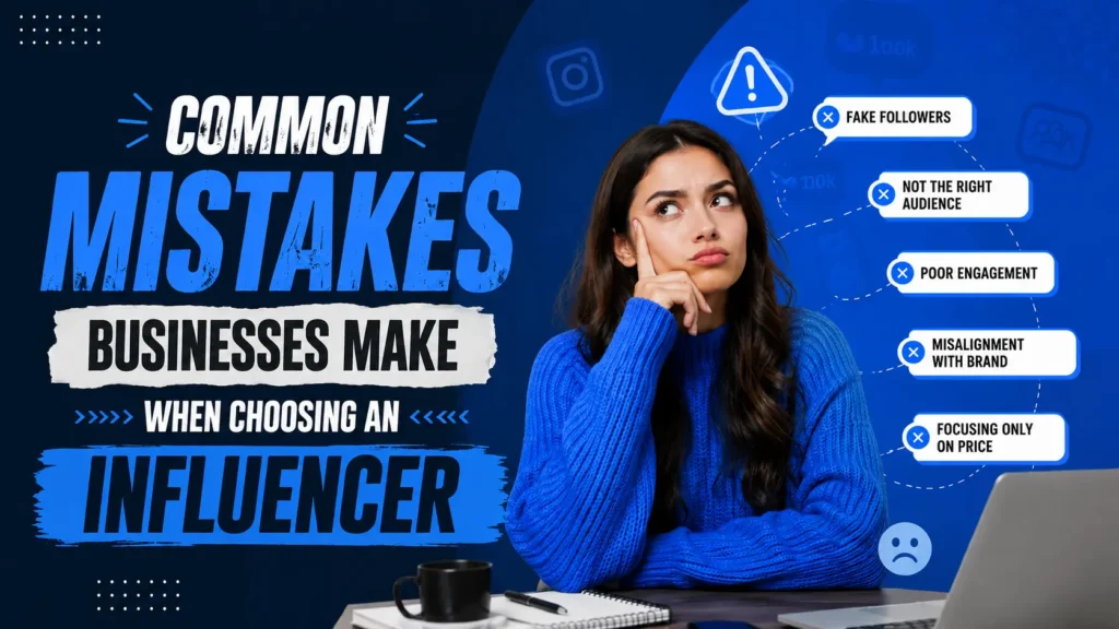 Common mistakes businesses make when choosing an influencer for brand promotion
