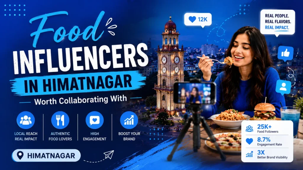 Best food influencers in Himatnagar creating food promotion content.
