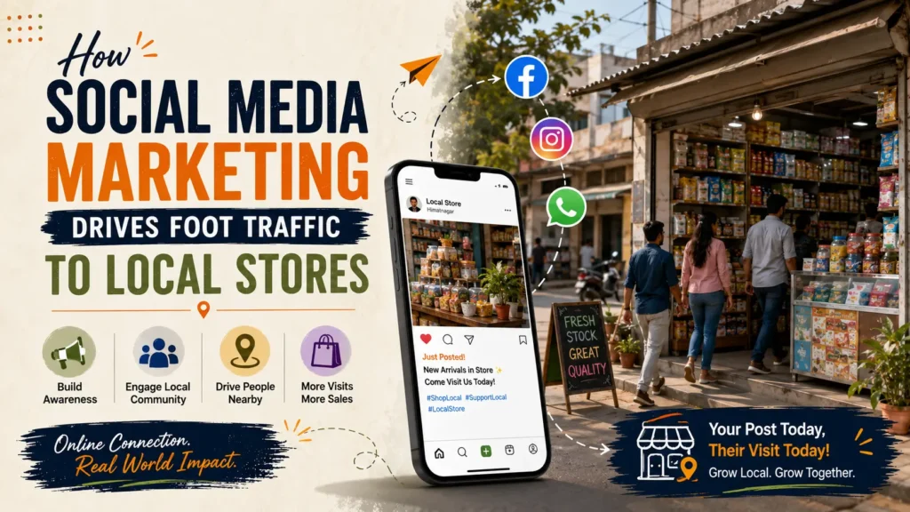 social media marketing drives foot traffic to local stores