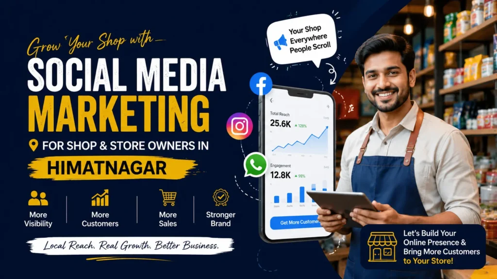 social media marketing for shop & store owners in himatnagar